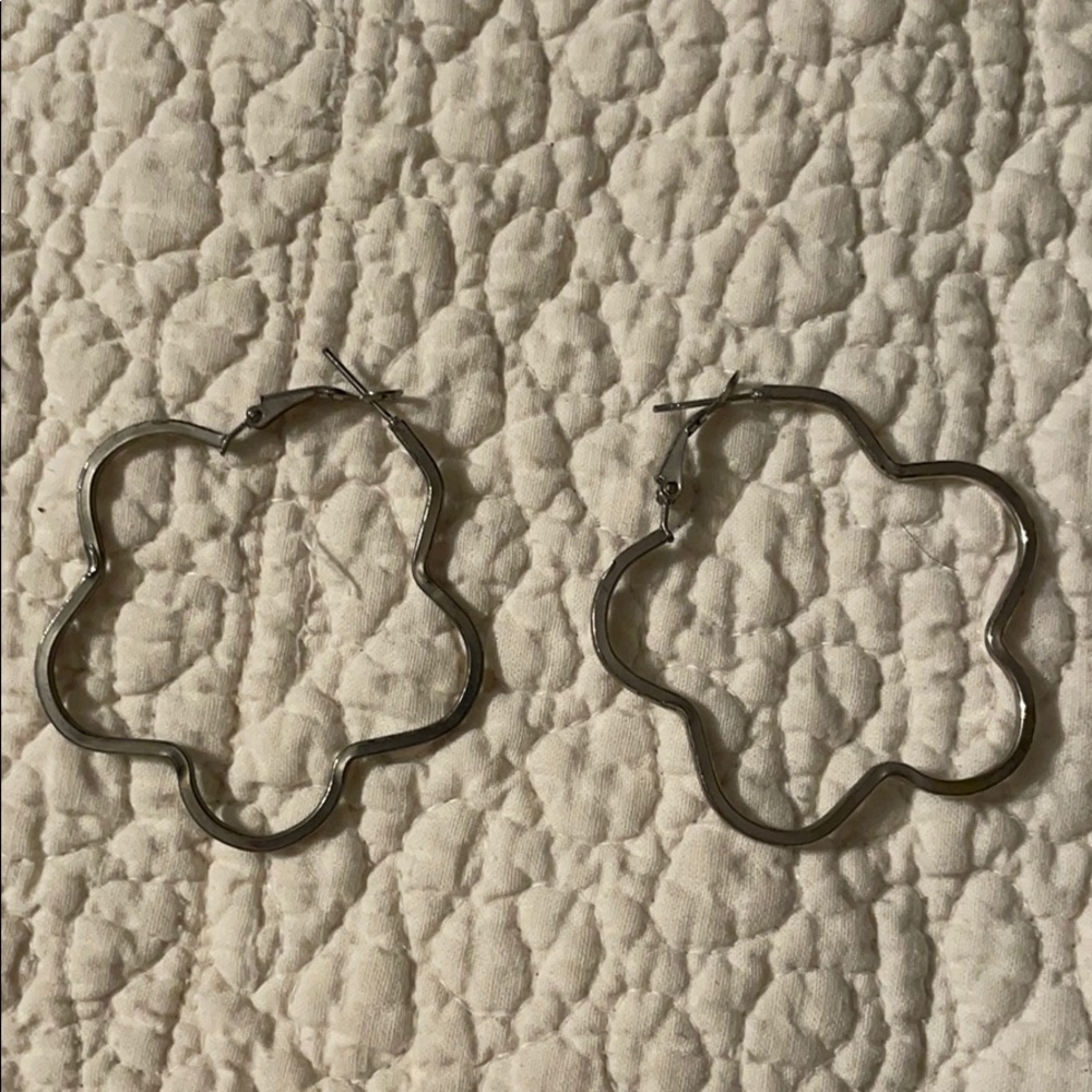 Silver hoops